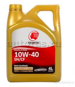 Масло IDEMITSU EXTREME S-S SN/CF 10W-40 моторное синтетическое 4 л