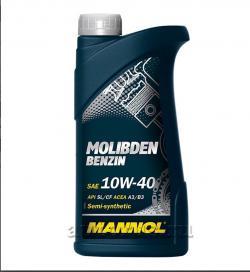 Масло MANNOL Molibden Benzin 10W40 моторное полусинтетическое 1 л