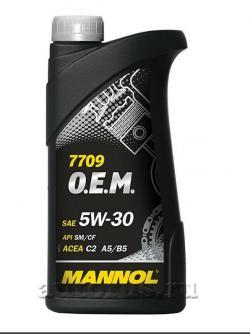 Масло MANNOL 7709 O.E.M. for Toyota Lexus 5W30 моторное синтетическое 1 л