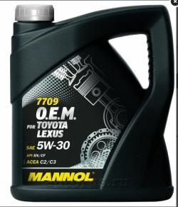 Масло MANNOL 7709 O.E.M. for Toyota Lexus 5W30 моторное синтетическое 4 л