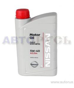 Масло NISSAN MOTOR OIL 5W40 моторное синтетическое 1 л