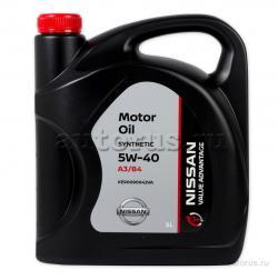 Масло NISSAN VA Motor Oil 5W40 моторное синтетическое 5 л