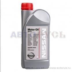 Масло NISSAN MOTOR OIL 5W30 моторное синтетическое 1 л
