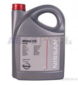 Масло NISSAN MOTOR OIL 5W30 моторное синтетическое 5 л KE900-99943R