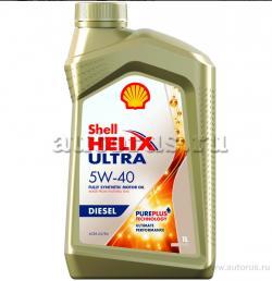 Масло SHELL Helix Diesel Ultra 5W40 моторное синтетическое 1 л