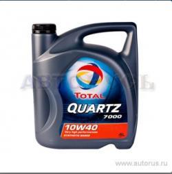 Масло Total QUARTZ 7000 10W40 моторное полусинтетическое 4 л