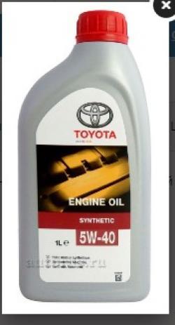 Масло TOYOTA Engine Oil 5W40 моторное синтетическое 1 л