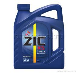 Масло ZIC X5 10W40 моторное полусинтетическое 4 л