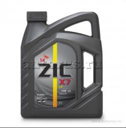 Масло ZIC X7 LS 10W40 моторное синтетическое 6 л