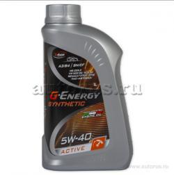 Масло моторное G-Energy Synthetic Active 5W40 синтетическое 1 л 253142409