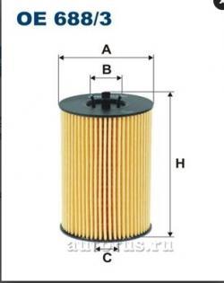 Фильтр масляный FILTRON OE688/3 VAG TDI 12-