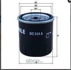 Фильтр масляный KNECHT/MAHLE OC534A TOYOTA Ave/Cam/Car/Cel/Cor/Rav SUZ Bal/Lia/Vit