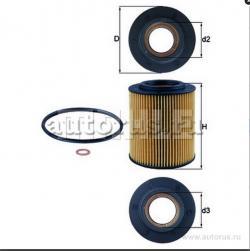 Фильтр масляный KNECHT/MAHLE OX154/1D BMW M50/52
