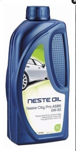 Масло моторное синтетика 0W-30 1 л. NESTE CITY PRO A5B5 0W-30