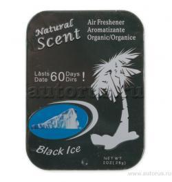 Ароматизатор Organic Органика плоский футляр черный лед TOPCAR DL-B041 BIC
