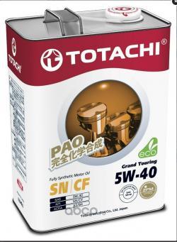 Масло моторное TOTACHI Grand Touring SN 5W40 синтетическое 4 л 4562374690844