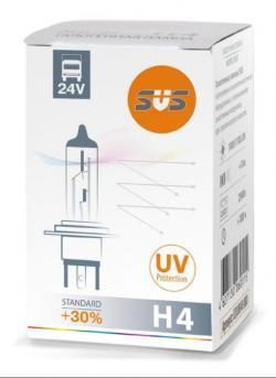Автолампа галогенная SVS H4 24V 7570W P43t Standard